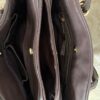 Brown purse open view