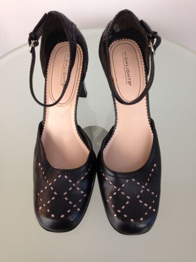 Vintage Ladies Black Mary Jane Shoes