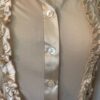 Beige Ruffle front buttons