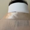 Beige Ruffle satin collar trim