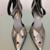 Silver Leather Pumps