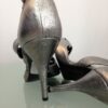 Silver Pumps Back Heel