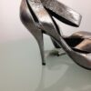 Silver Pumps Ankle Strap