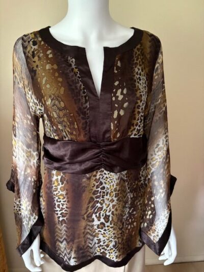 Animal Print silk blouse
