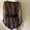 Animal print blouse back