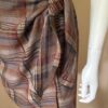 Plaid Wrap Skirt side tie
