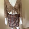 Tan Shrug Plaid skirt