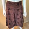 Brown embroidered skirt front
