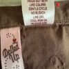 Brown skirt wash tag
