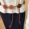 Rawhide belt discs
