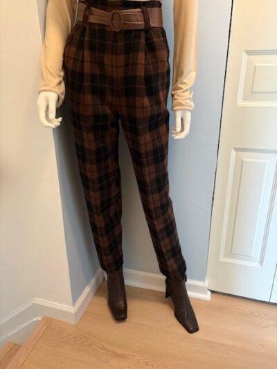 blk Brwn Pant with boots belt