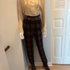 Blk Brwn pants full outfit
