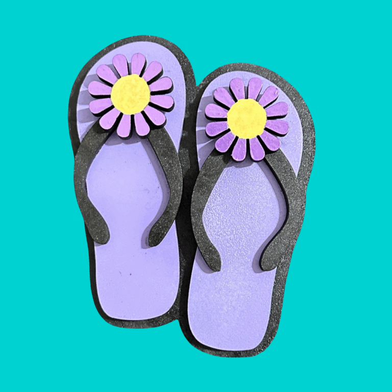 Purple Flip Flops 1