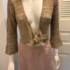 Tan Crochet Shrug