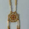 Yellow necklace close up