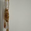 Yellow necklace double layer shield view