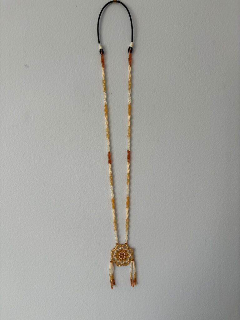 Yellow necklace full view