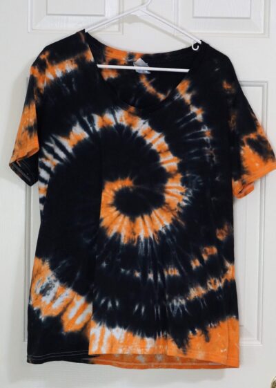 "Tiger Swirl" XL Tie-Dye V-Neck