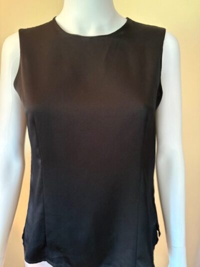 Vintage Talbots Black Sleeveless Shell