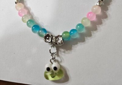 Homemade Kerope charm bracelet - stretchy and comfortable