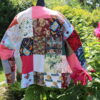Upcycled Denim Jacket Lining Back view