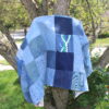 Upcycled Denim Jacket Back view