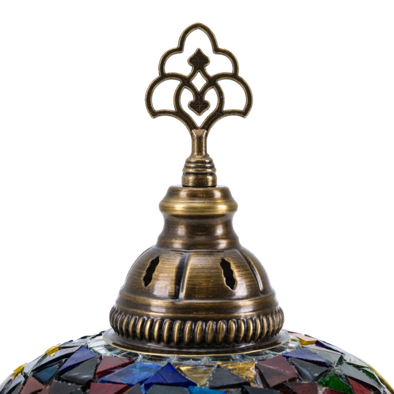 Mozaist Turkish Mosaic Table Lamp Multi Color , Hand Made Mosaic Lamp, Moroccan Light Shade, 8 0006 Katman 2