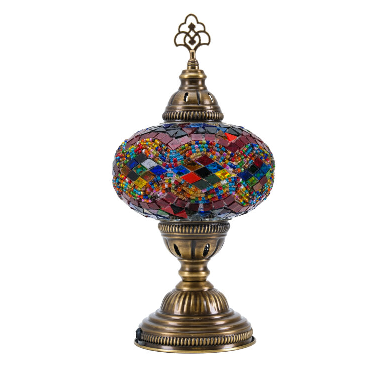 Mozaist Turkish Mosaic Table Lamp Multi Color , Hand Made Mosaic Lamp, Moroccan Light Shade, 7 1 0001 Katman 7