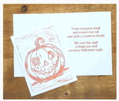 2025 Halloween Card by Artist Stephanie Hoover