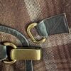 Armani skirt brass buckle close up