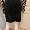 Black Suede Mini Skirt back