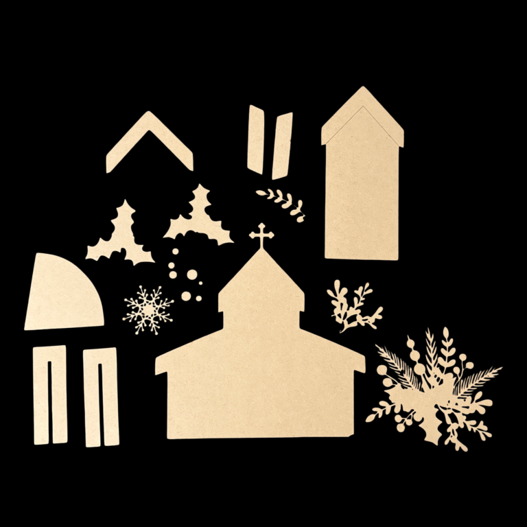 Christmas Church Shelf Sitter Kit 2