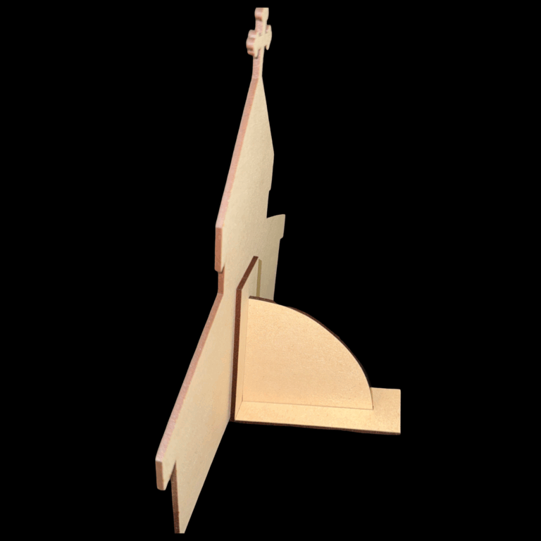 Christmas Church Shelf Sitter Kit Side