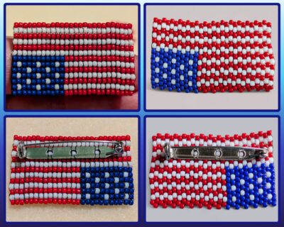 Distress Flag Beaded Pins