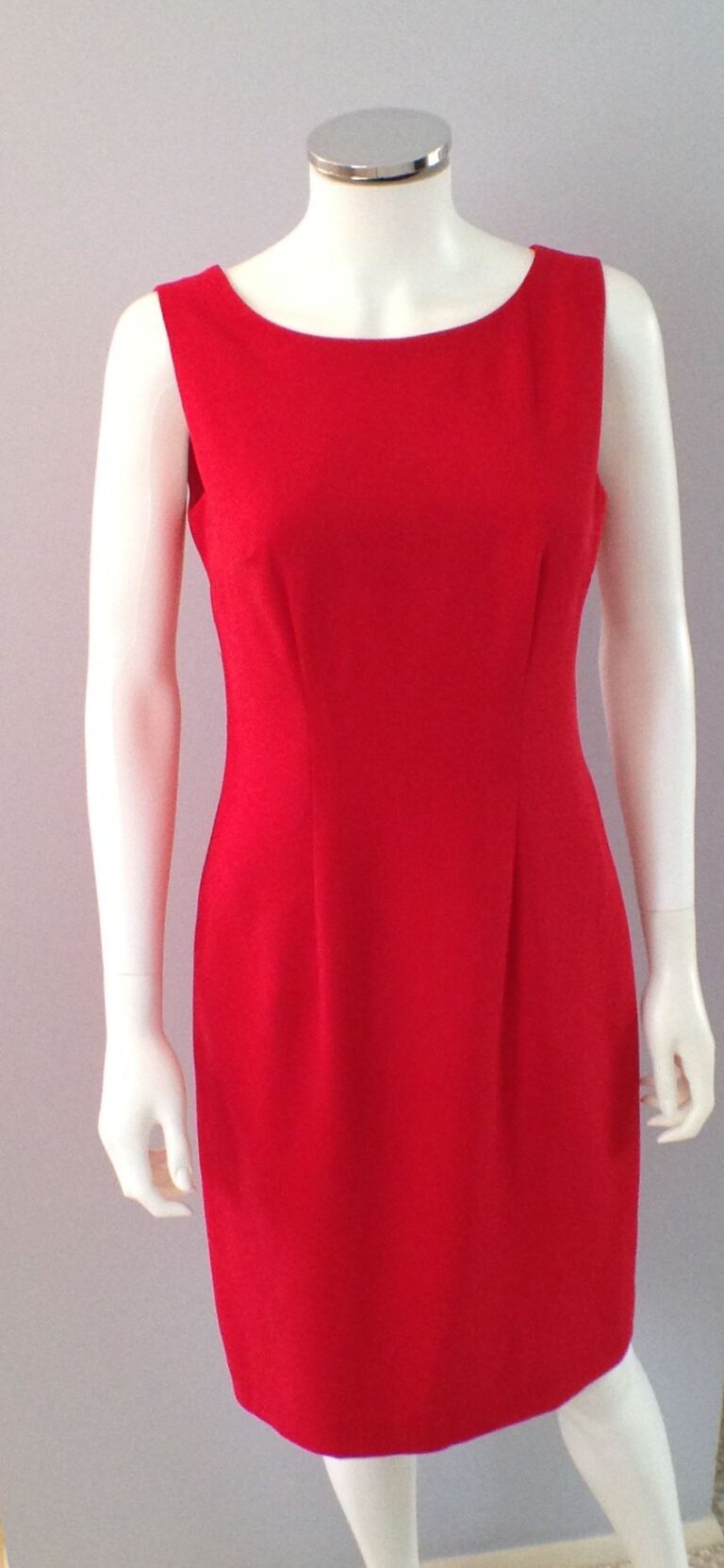 Red Shift Dress front