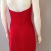 Red Halter Dress back