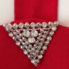 Red Halter Dress close up broach