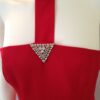 Red Halter Dress close up bodice