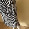 Zebra Print Skirt side slit