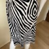 Zebra Print Skirt back