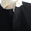 Black Tuxedo collar close up