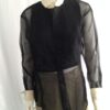Black Tuxedo Blouse front