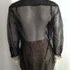 Black Tuxedo blouse back