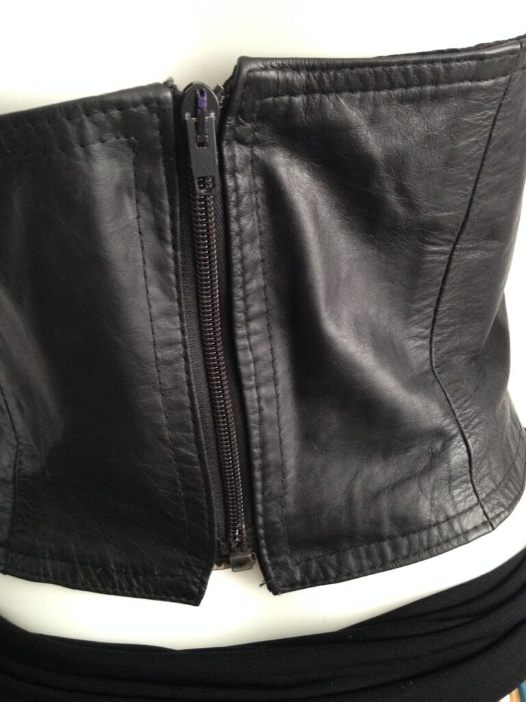 Leather Bustier back