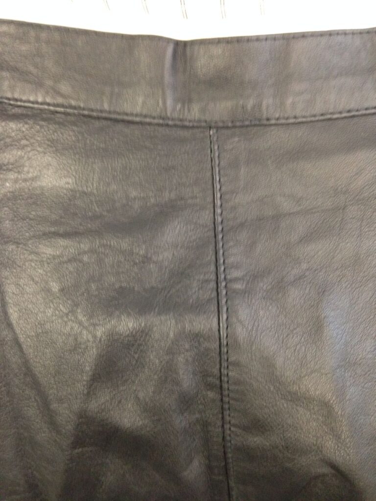 Leather pants back