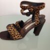 Animal print shoes side view