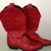 Red boots side