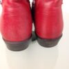 Red boots back heels