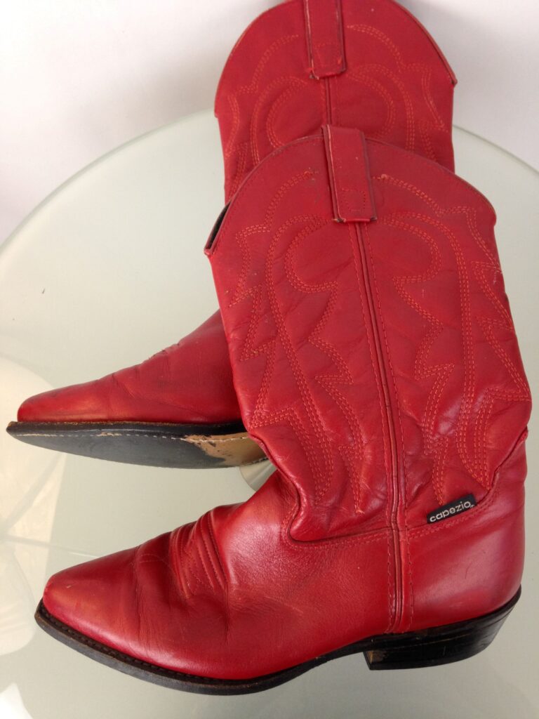 Red boots sole