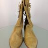 Tan Suede Fringe Boots front